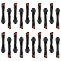 Lurrose Double Sided Eye Shadow Sponge Applicator Eye Brow Make Up Brush Portable Makeup Tool 20pcs (Black) Beauty & Personal Care Lurrose