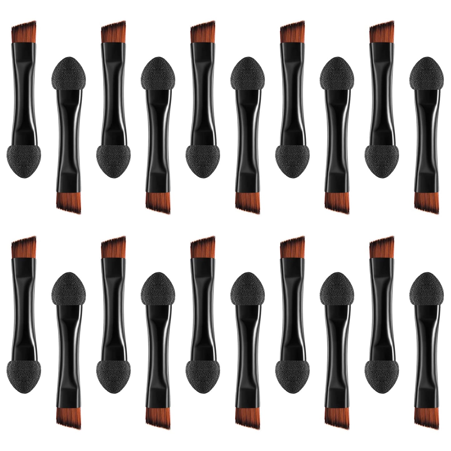 Lurrose Double Sided Eye Shadow Sponge Applicator Eye Brow Make Up Brush Portable Makeup Tool 20pcs (Black) Beauty & Personal Care Lurrose