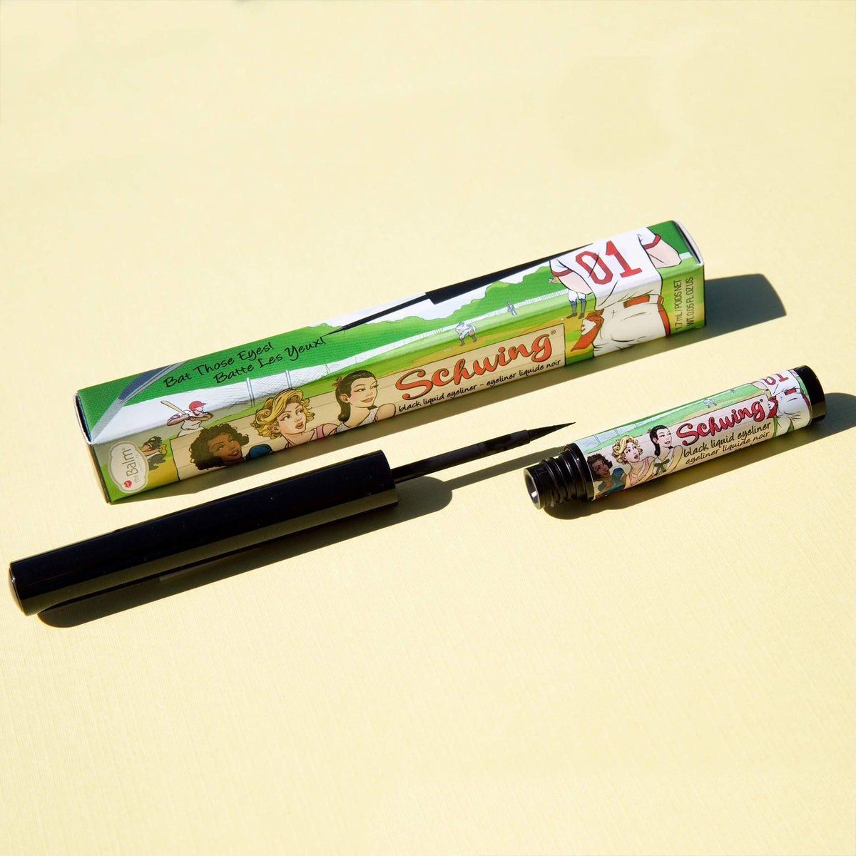 theBalm Schwing Liquid Eyeliner, Black, Matte Finish, 0.05 Fl Oz (Pack of 1) Beauty & Personal Care theBalm