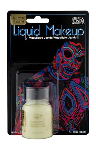 Mehron Makeup Liquid Makeup | Face Paint and Body Paint Perfect for Halloween, Cosplay I Air Brush Compatible (1 oz) (GLOW-IN-THE-DARK) Beauty & Personal Care Mehron