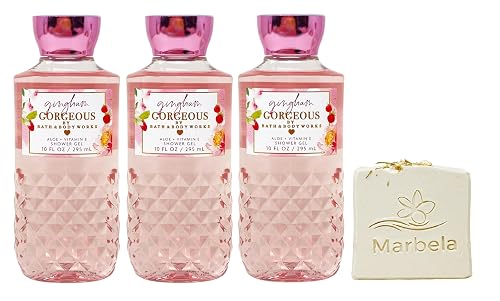 Bath & Body Works Gingham Gorgeous - Pack of Three - Shower Gel With Wild Jasmine Soap. Beauty & Personal Care Bath & Body Works