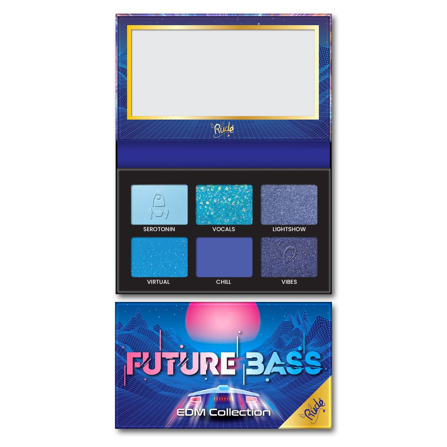 Rude Cosmetics EDM Collection - Future Bass for Women - 0.21 oz Eye Shadow Beauty & Personal Care RUDE