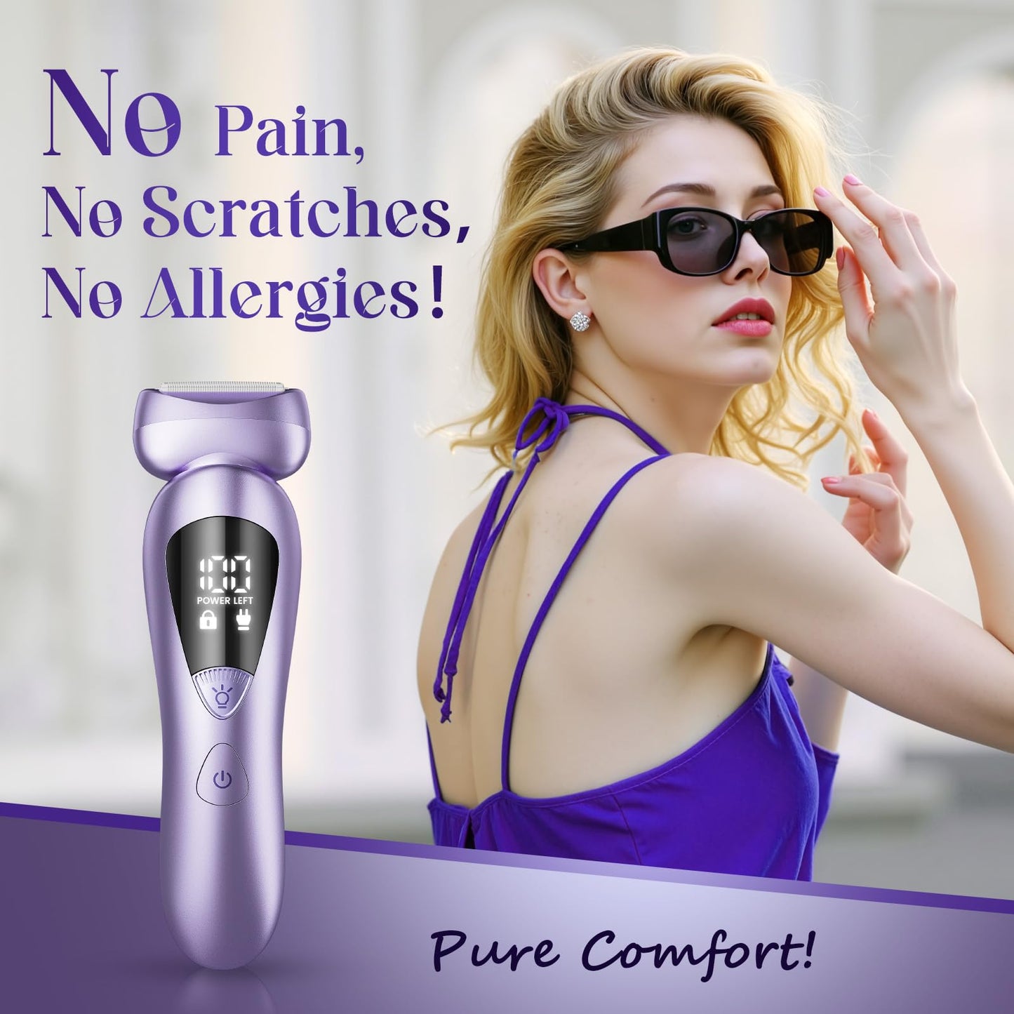 rategist Cordless Electric Razors for Women: Rechargeable Painless Bikini Trimmer for Body Hair - ???????? ???????????????????? Shaver with ?????? ?????????????? Beauty and Personal Care rategist