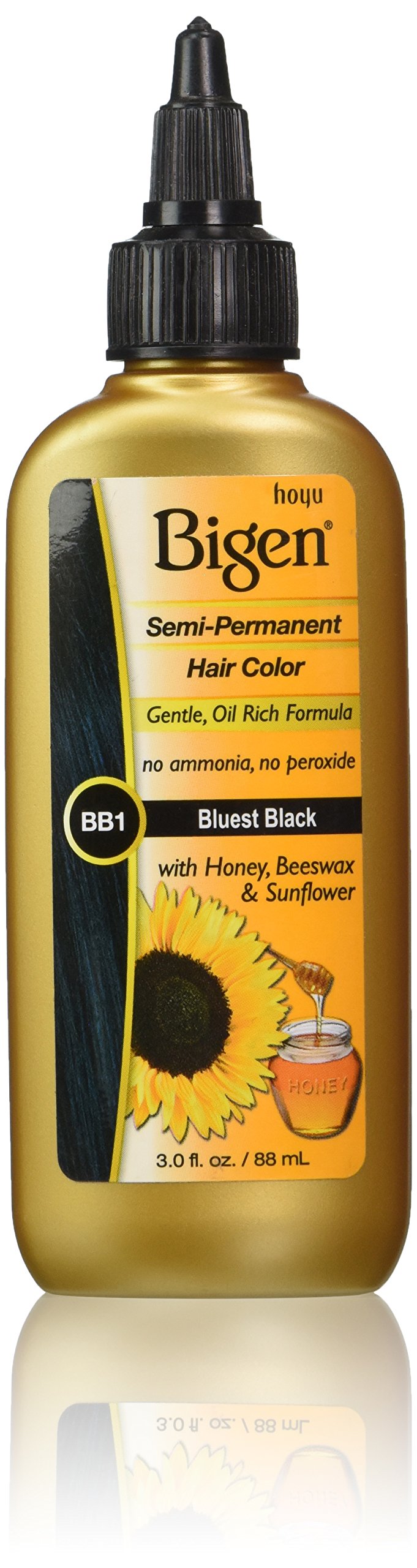 Bigen Semi Permanent Hair Color, Bluest Black, 3.0 Ounce (BSPBB1) Beauty & Personal Care Bigen
