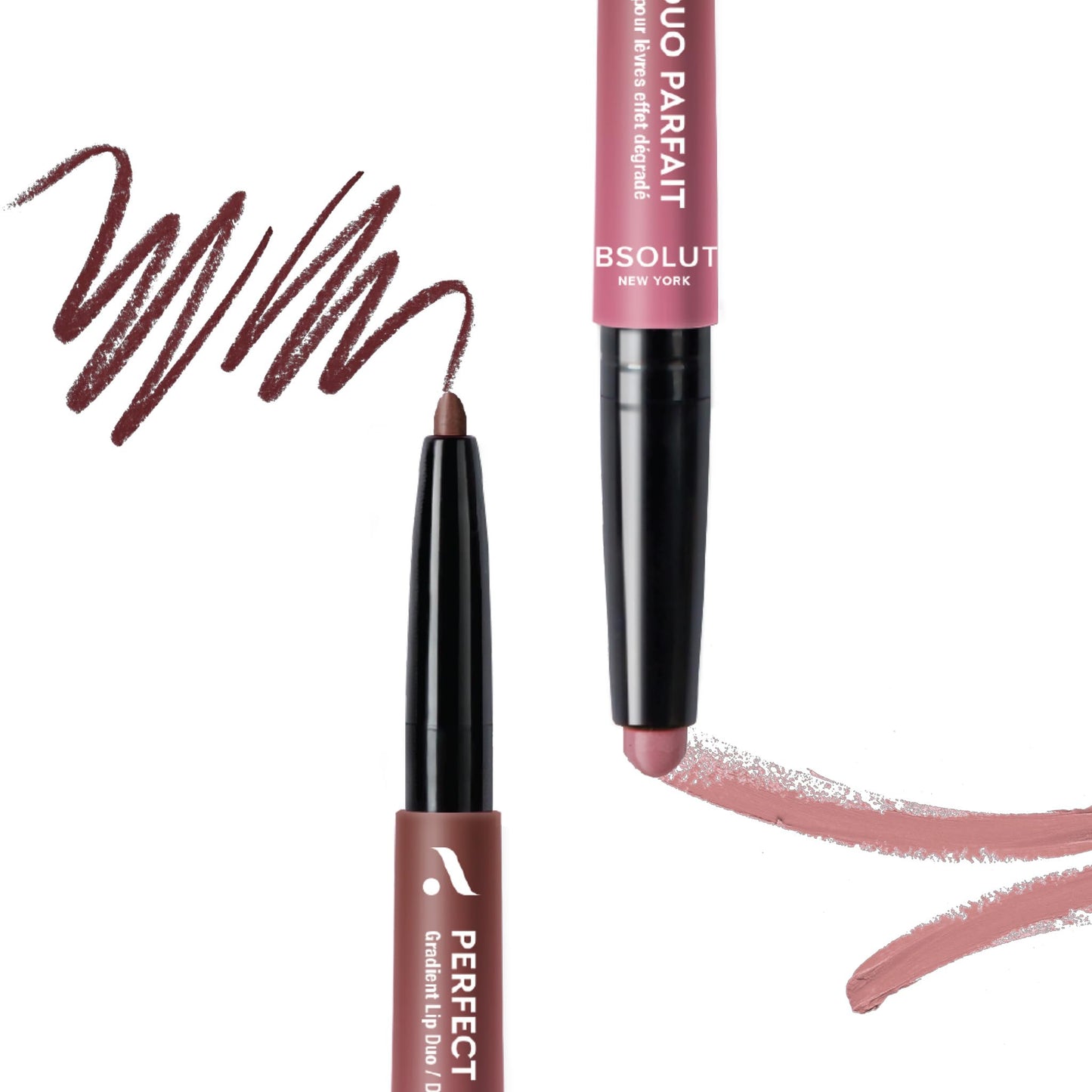 Absolute New York ALD04 Perfect Pair Lip Duo, Fuller and Poutier Lips, Deeper Shade For Lip Contouring, Satin Lipstick and Lip Liner Beauty & Personal Care Absolute New York