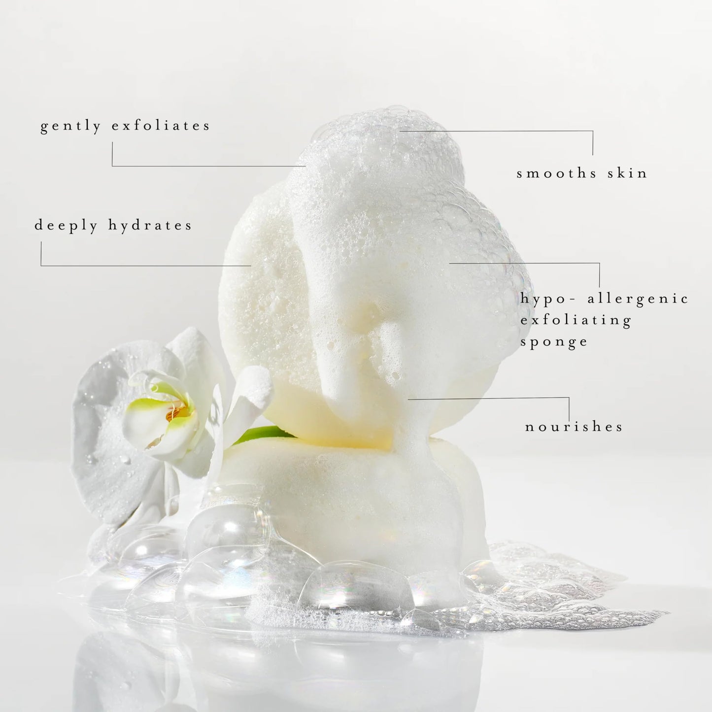 kai Body Buffer - 2 Count exfoliating Bath sponges with Built-in Cleanser, Gardenia Scent, Vegan & Cruelty-Free - Gently exfoliates & cleanses - Made Beauty and Personal Care kai
