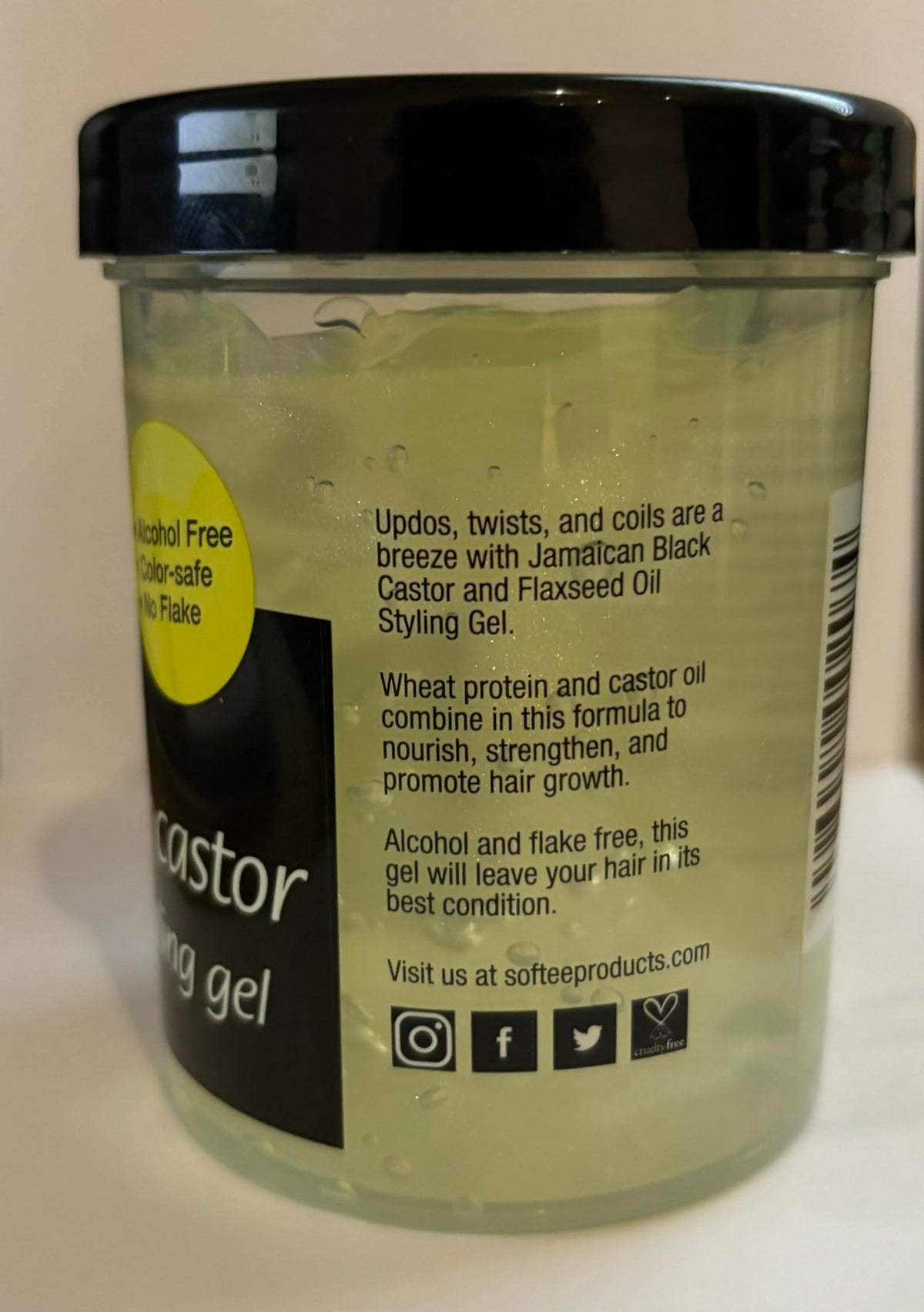 Softee Softee jamaican black castor & flaxseed oil styling gel 8 ounce, Green, 8 Ounce Beauty & Personal Care Softee