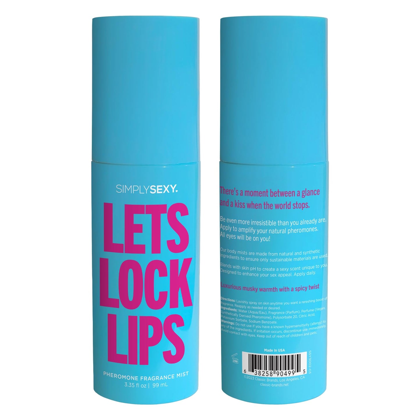 Simply Sexy Affirmations Let's Lock Lips Pheromone Body Mist for Women - Soft Floral Scent with Notes of Natural Bergamot, Lemon, Cardamon, Mimosa and Beauty & Personal Care SIMPLY SEXY