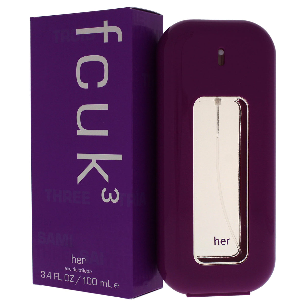 Fcuk 3 By French Connection Uk For Women eau-de-toilette Spray, 3.40 Ounce