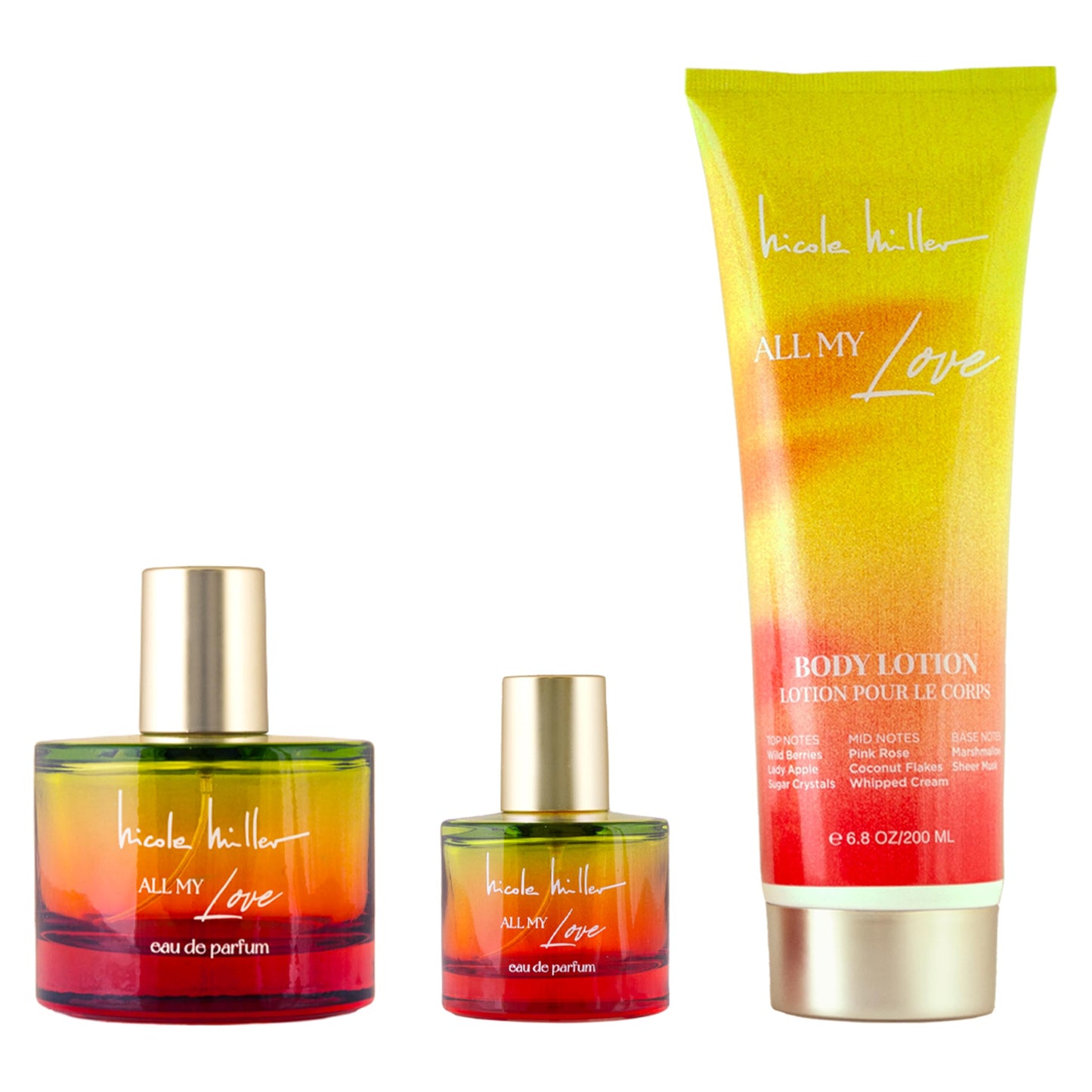 Nicole Miller All My Love 3pc Eau de Parfum Gift Set for Her Beauty & Personal Care Nicole Miller New York