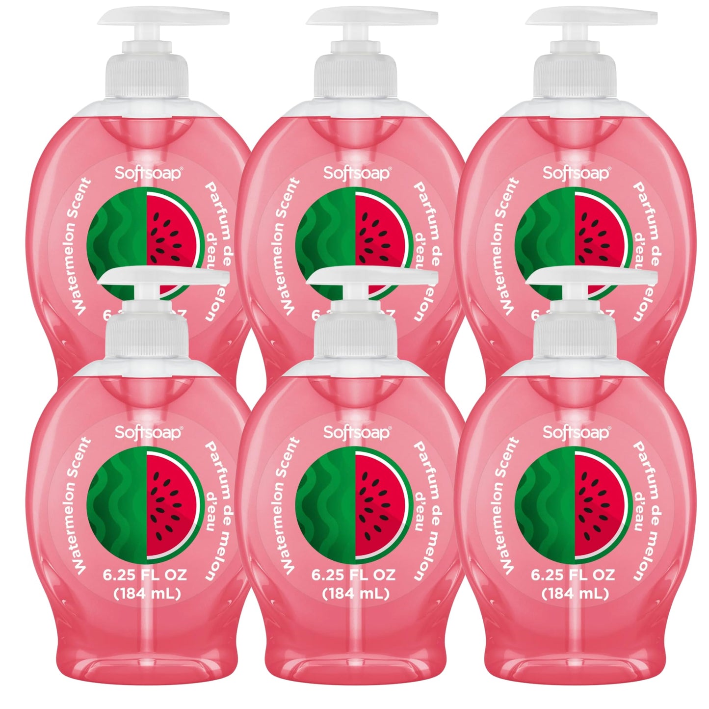 Softsoap Liquid Hand Soap with Pump, Limited Edition Summer Scents, 6.25 Fl Oz, 6 Pack (Watermelon) Beauty & Personal Care Softsoap