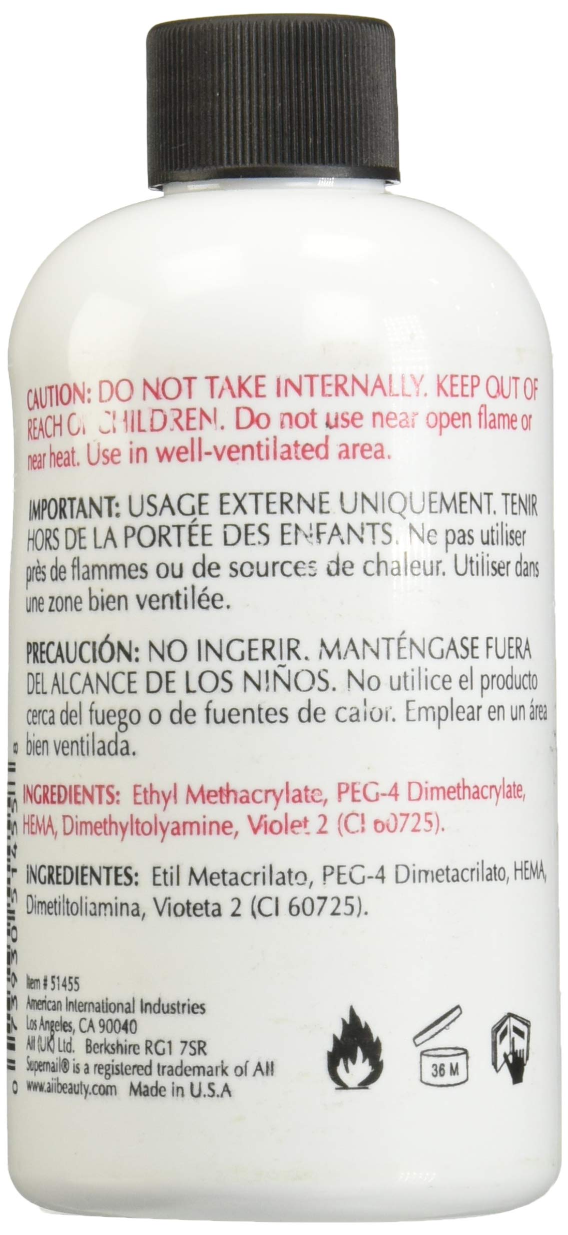 Supernail Nail Liquid, 8 Fluid Ounce