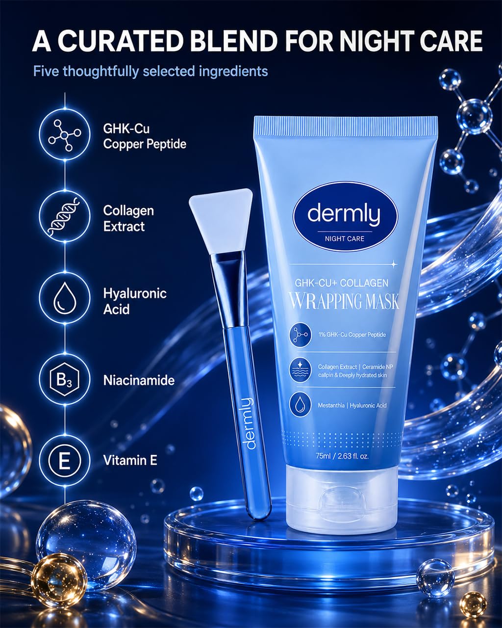 Dermly GHK-Cu Collagen Overnight Wrapping Mask