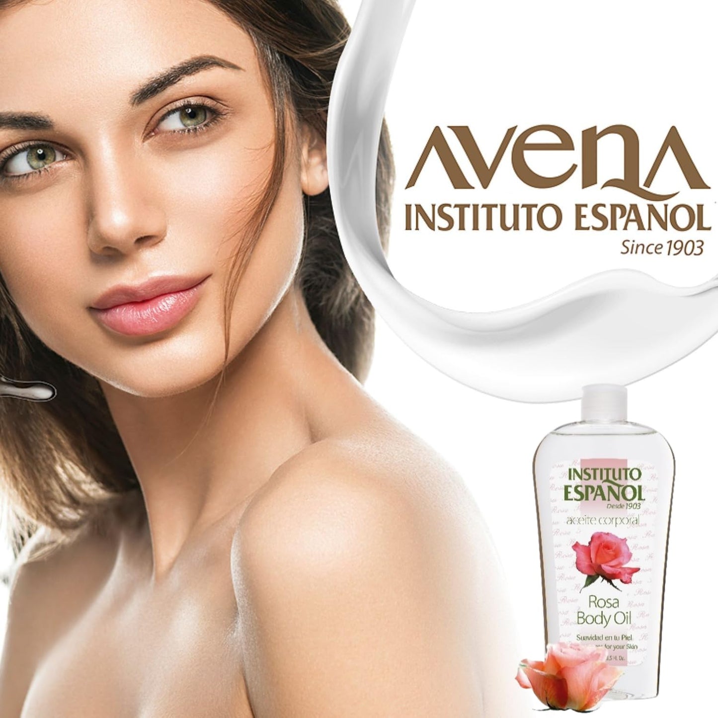 Instituto Espanol Rosa Body Oil, Smoothness for Your Skin, Moisturizing and Regenerating, 2-Pack, 8.5 FL Oz Each Beauty and Personal Care Instituto Español
