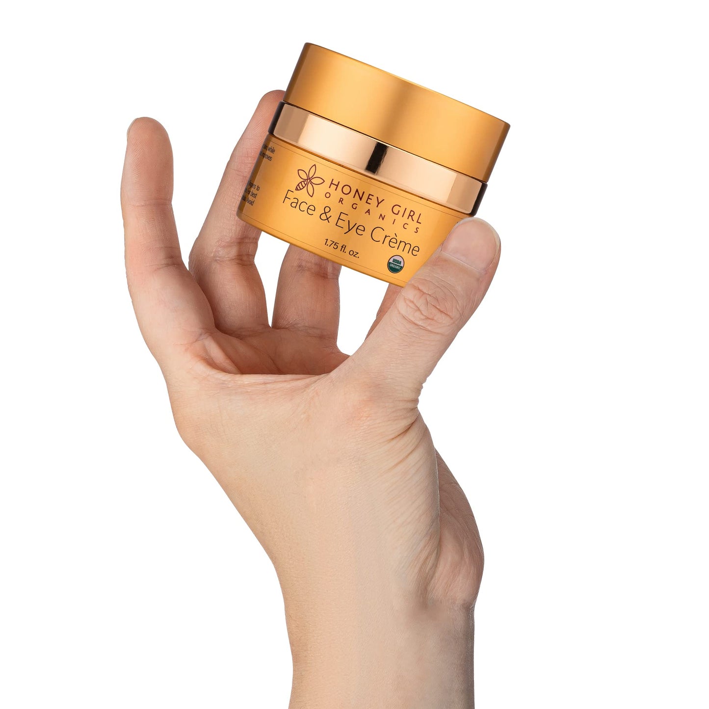 Honey Girl Organics Face & Eye Crème, USDA Certified Organic Facial Moisturizer & Under Eye Cream for Wrinkles, Dark Circles and Puffiness w/Hydrating Beauty & Personal Care Honey Girl Organics