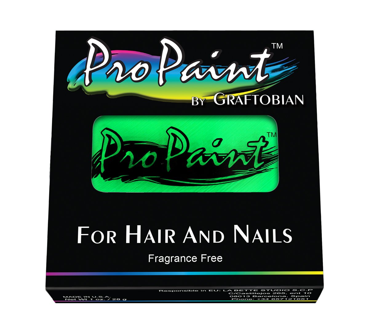 Graftobian Propaint - Neon Radioactive Green (30 ml) Beauty & Personal Care Graftobian