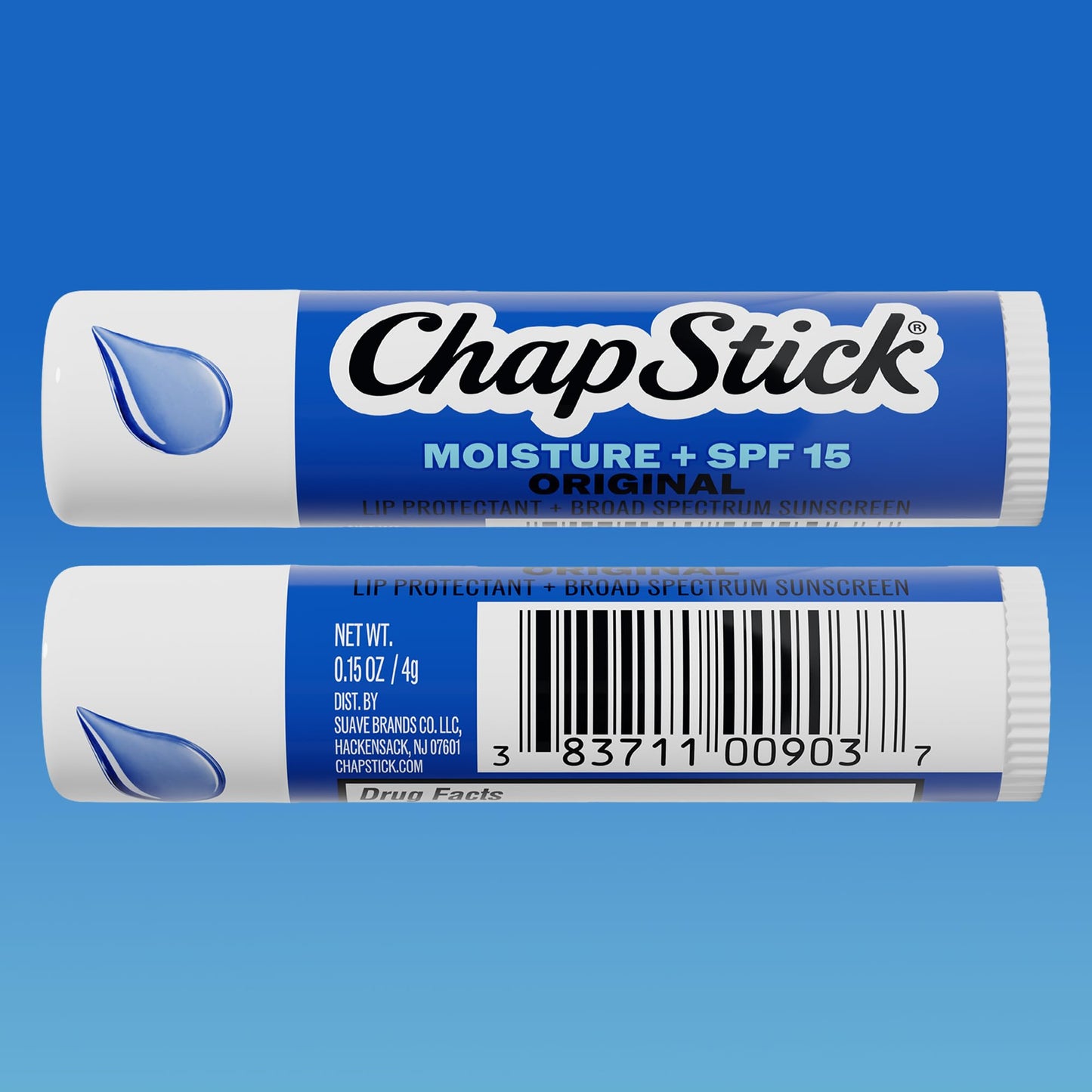 ChapStick Moisture + SPF 15 Bulk Lip Balm Sunscreen 12-Pack, 0.15 Oz Ea Beauty and Personal Care ChapStick
