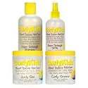 CurlyKids Bundle with Hair Detangler, Kids Shampoo, and Conditioner for Curly, Frizzy & Wavy Hair | Sulfate & Paraben-Free Formula Beauty & Personal Care CurlyKids