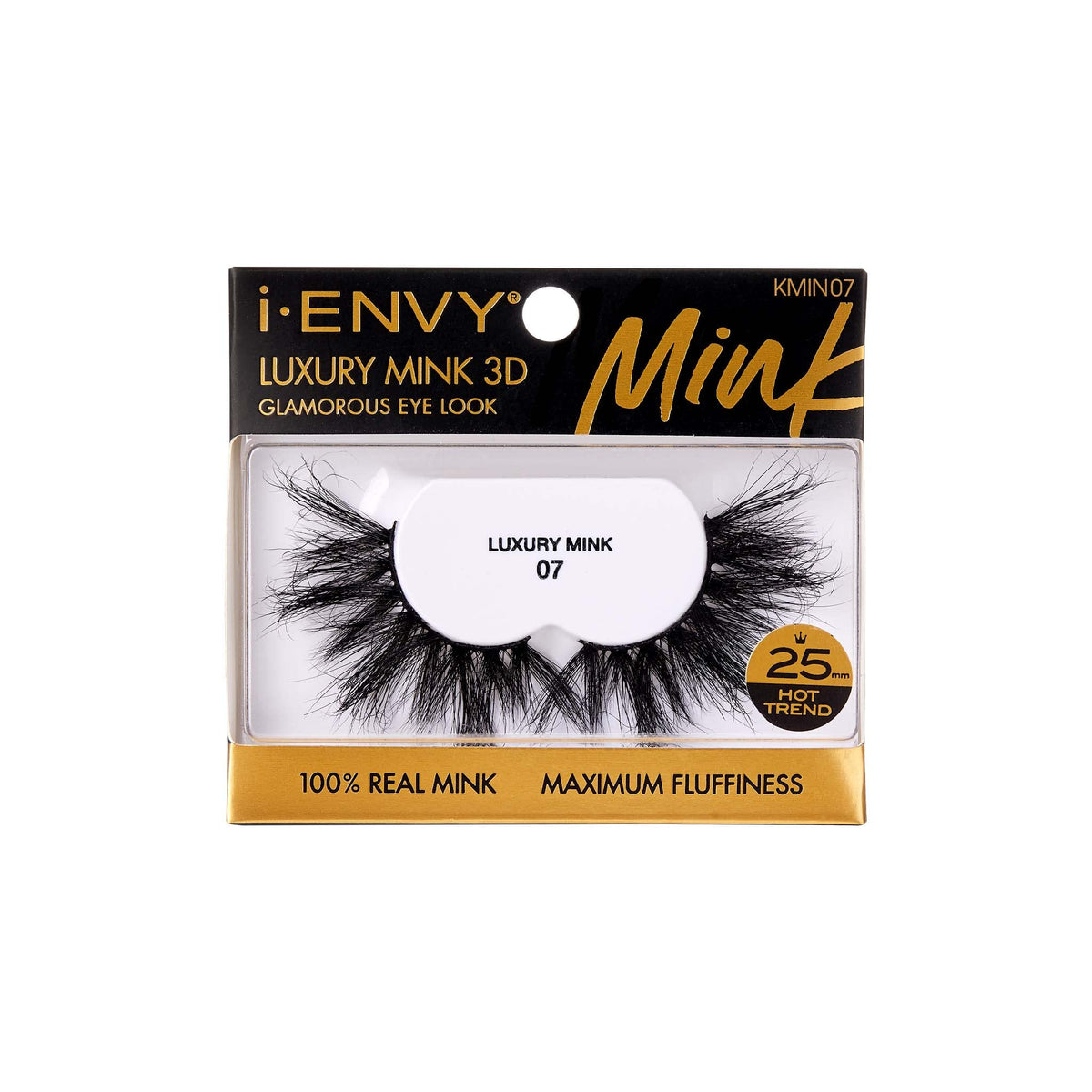 i-ENVY False Lashes Luxury Mink Collection Eyelashes 100% Real Mink Glamorous Eye Look Lashes Maximum Fluffiness 3D Multi-Curl Angle Beauty & Personal Care i•ENVY