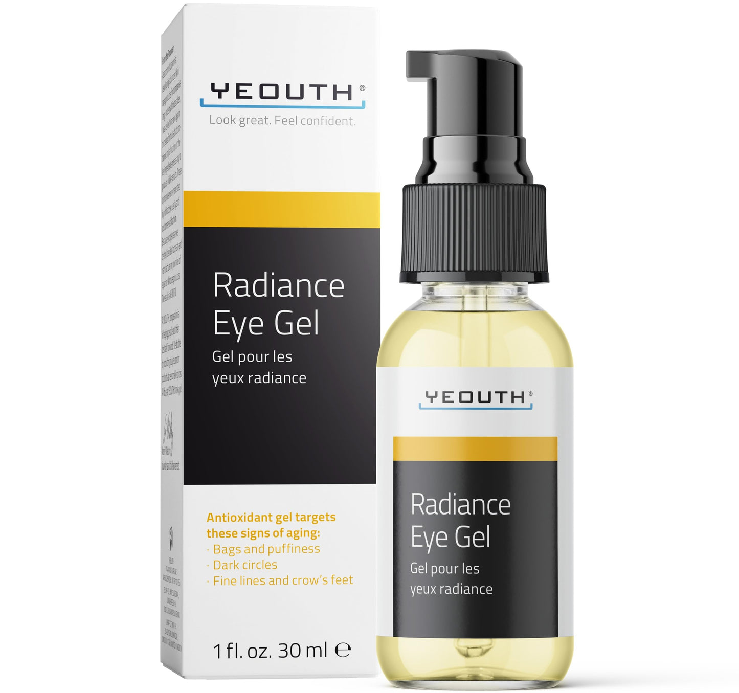 YEOUTH Under Eye Gel with Hyaluronic Acid, Skin Care Targets The Appearance of Puffiness, Dark Circles & Under Eye Bags, Revitalizing Hydrating Beauty & Personal Care YEOUTH