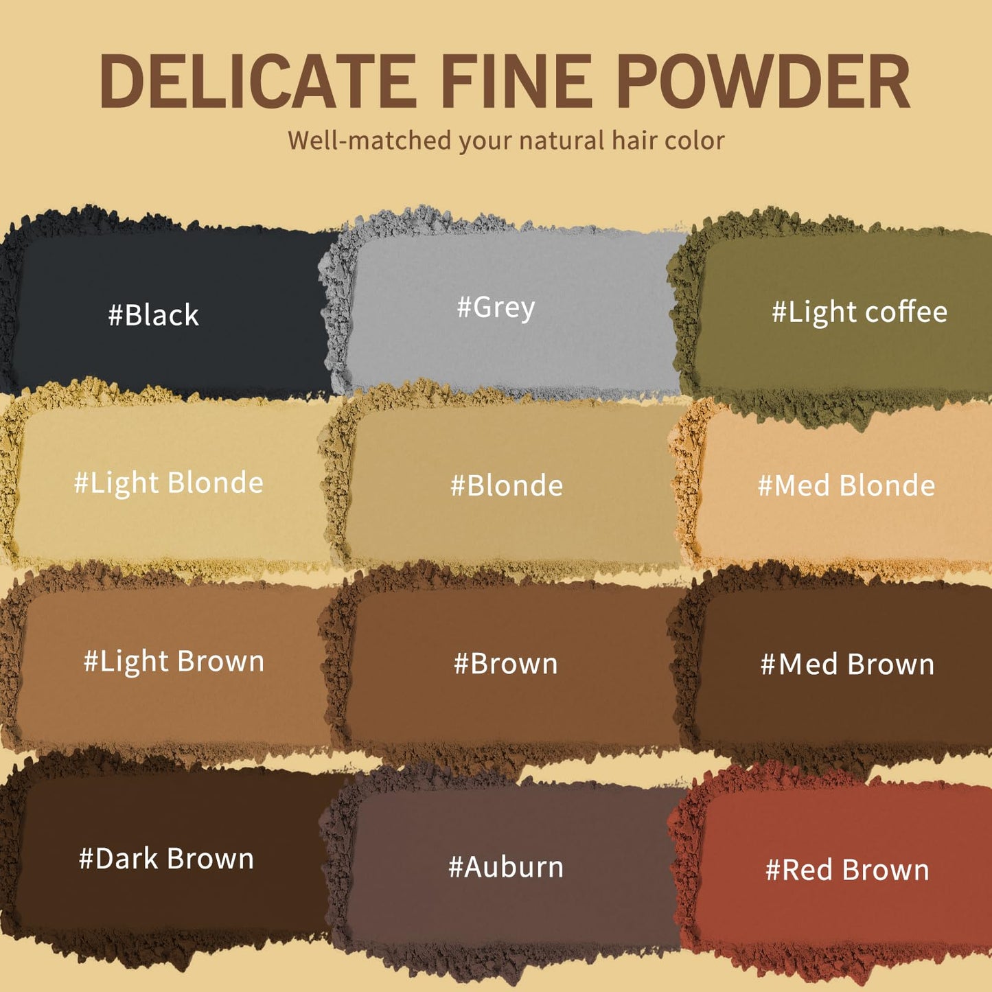 gowwim Hairline Powder(Dark Brown) Hair Root Dye, Instantly Hair Color Shadow Cover Gray Hair Root, Hair Touch-Up, Thin Hair Powder 4 g Beauty & Personal Care gowwim