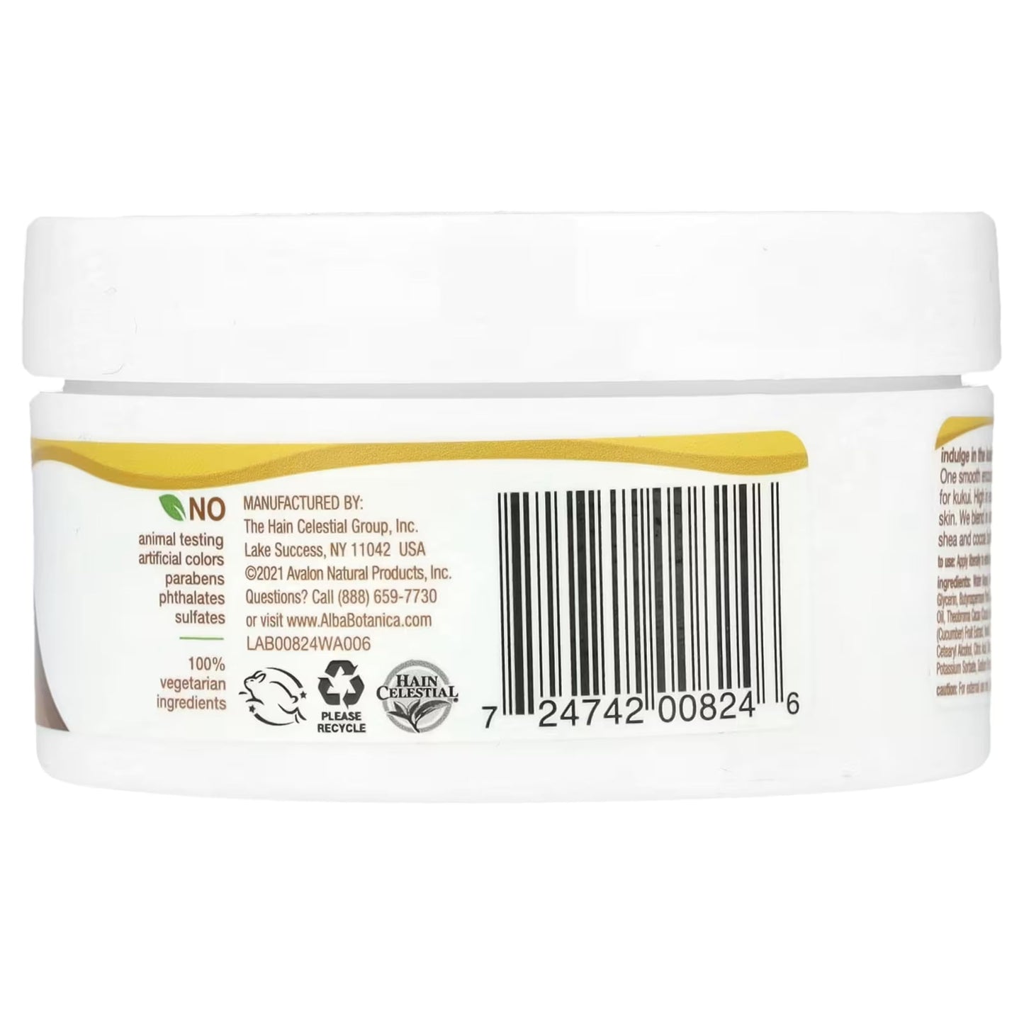 ALBA BOTANICA BODY CREAM,KUKUI NUT, 6.5 OZ Beauty & Personal Care Alba Botanica