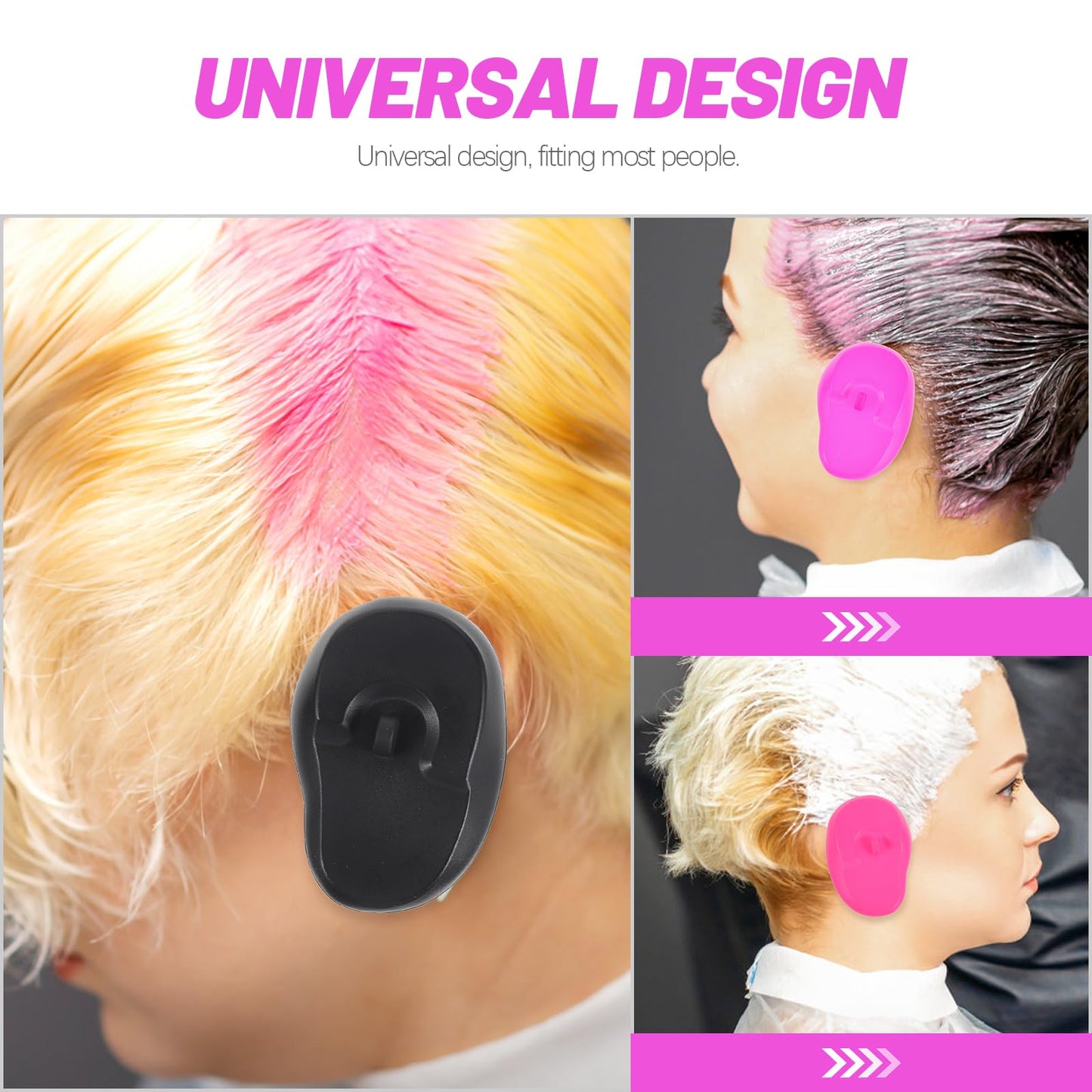 Beavorty Hair Styling Accessories 3 Pairs Silicone Ear Covers Hair Dye Ear Cover Protector Hair Perm Oil Shield Anti-Staining Earmuffs Protector Beauty and Personal Care Beavorty