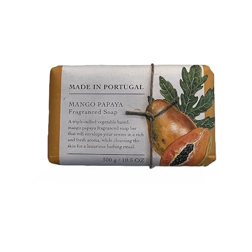 Castelbel Mango Papaya Triple Milled Vegetable Based Soap Bar 10.5 Oz Beauty & Personal Care Castelbel Porto