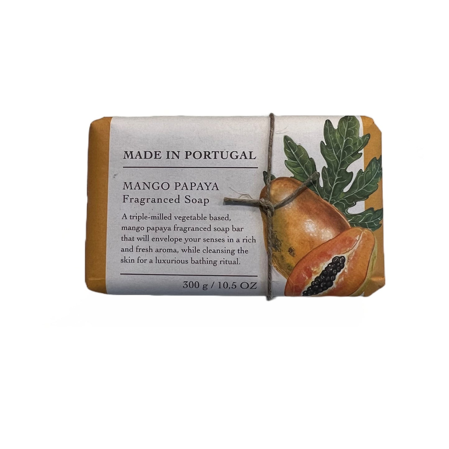 Castelbel Mango Papaya Triple Milled Vegetable Based Soap Bar 10.5 Oz Beauty & Personal Care Castelbel Porto