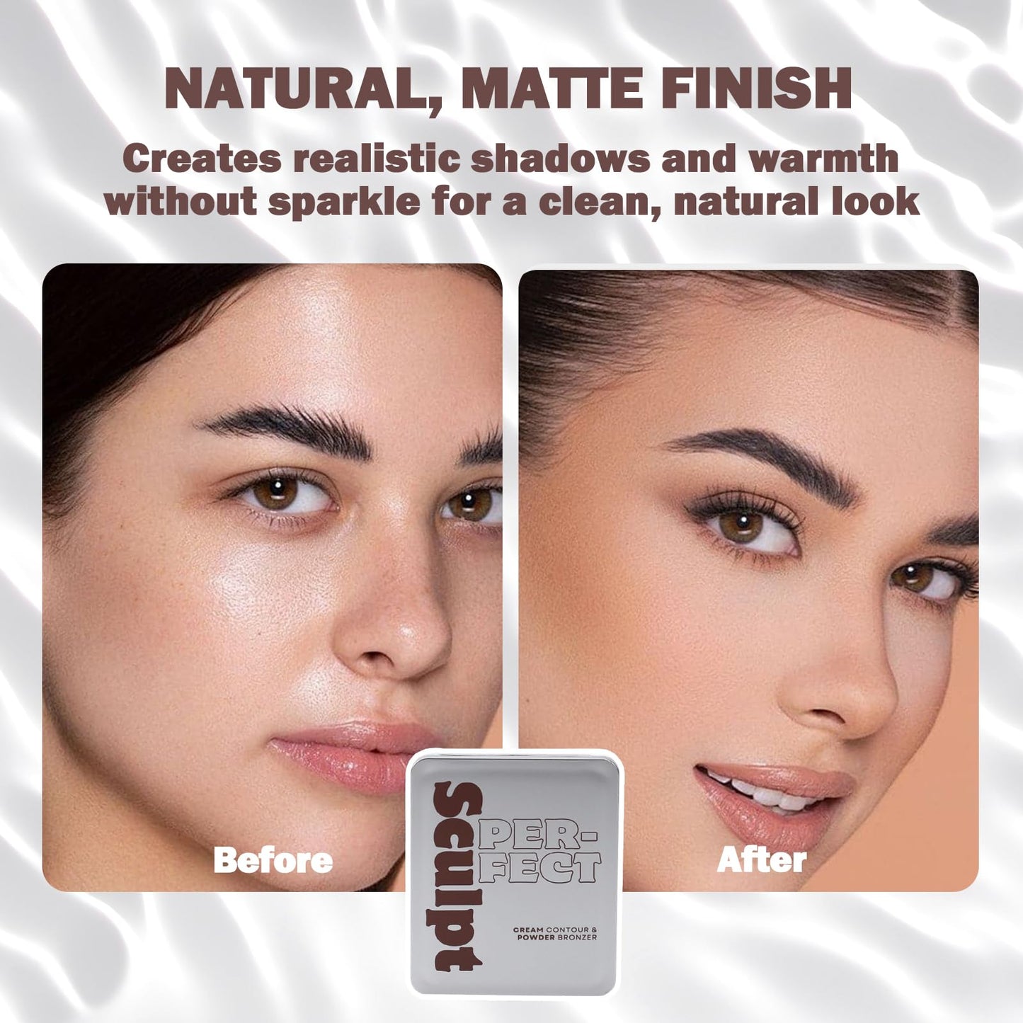 oz lab Sculpt Perfect Contour Bronzer Duo Palette - Matte Bronze Powder - Natural Sculpting & Warmth (02 COCOA CRAVE, Cream Contour: 0.09 oz / 2.5 g Beauty & Personal Care OZ LAB
