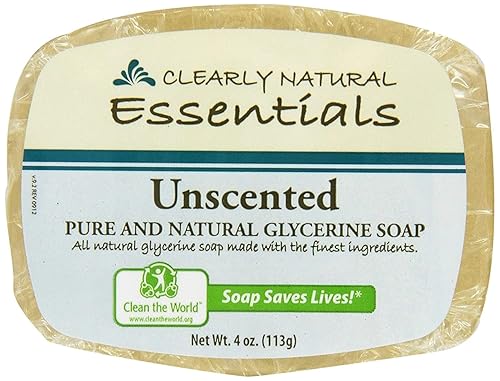 Clearly Naturals Unscented Glycerin Soap (12x4 Oz)12 Beauty & Personal Care Clearly Natural