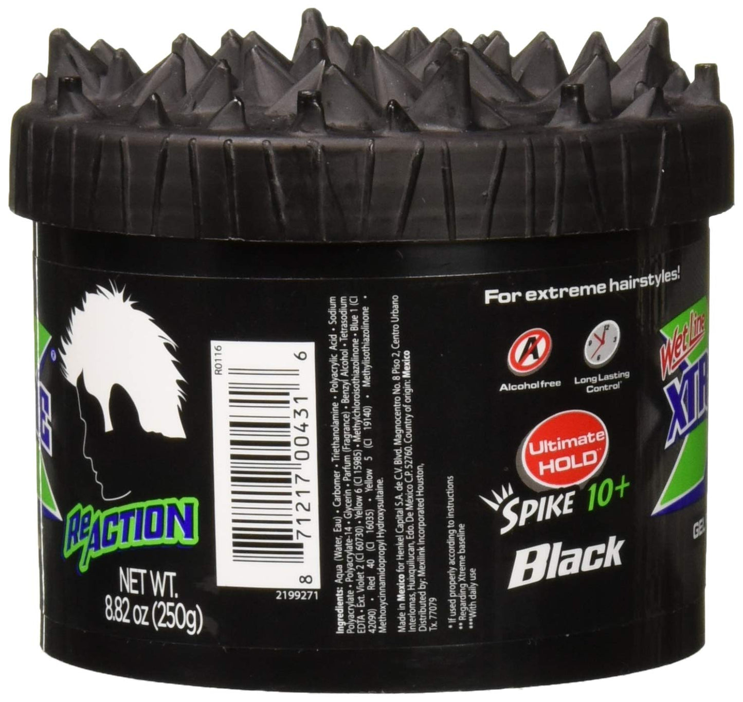 Wet Line Xtreme Reaction Black Ultimate Hold Gel, 8.8 Ounce Beauty & Personal Care Wetline