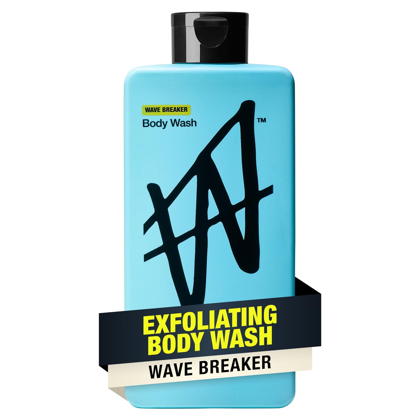 W By Jake Paul Body Wash for Men, Exfoliating Shower Gel with Jojoba Oil, Deep Clean Hydrating Mens Bodywash, Wave Breaker Scent, 18 fl oz Beauty & Personal Care W