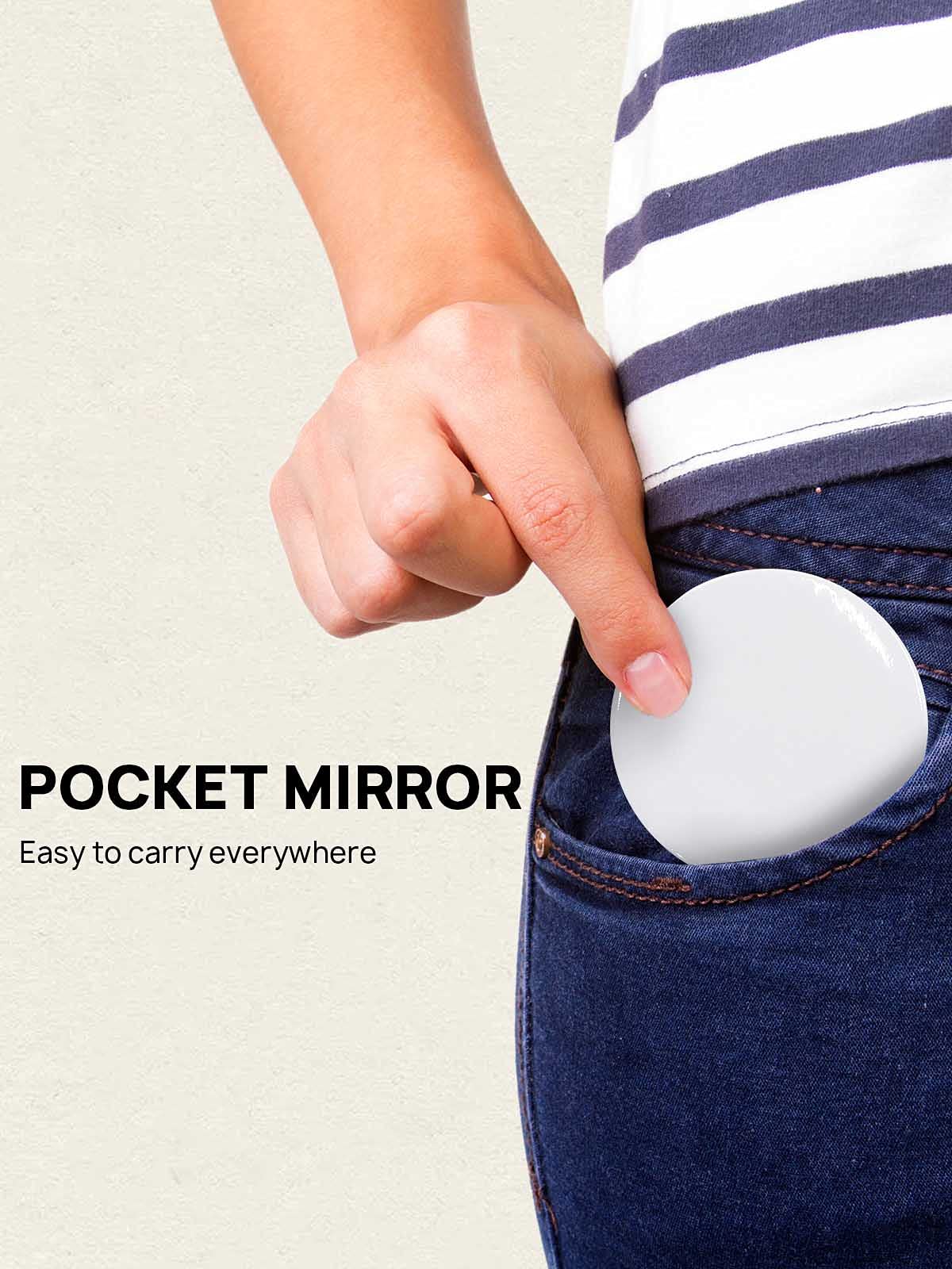Getinbulk Compact Mirror Bulk Round Makeup Glass Mirror for Purse Great Gift 2.5 Inch 2 Colors Pack of 24 Beauty & Personal Care Getinbulk