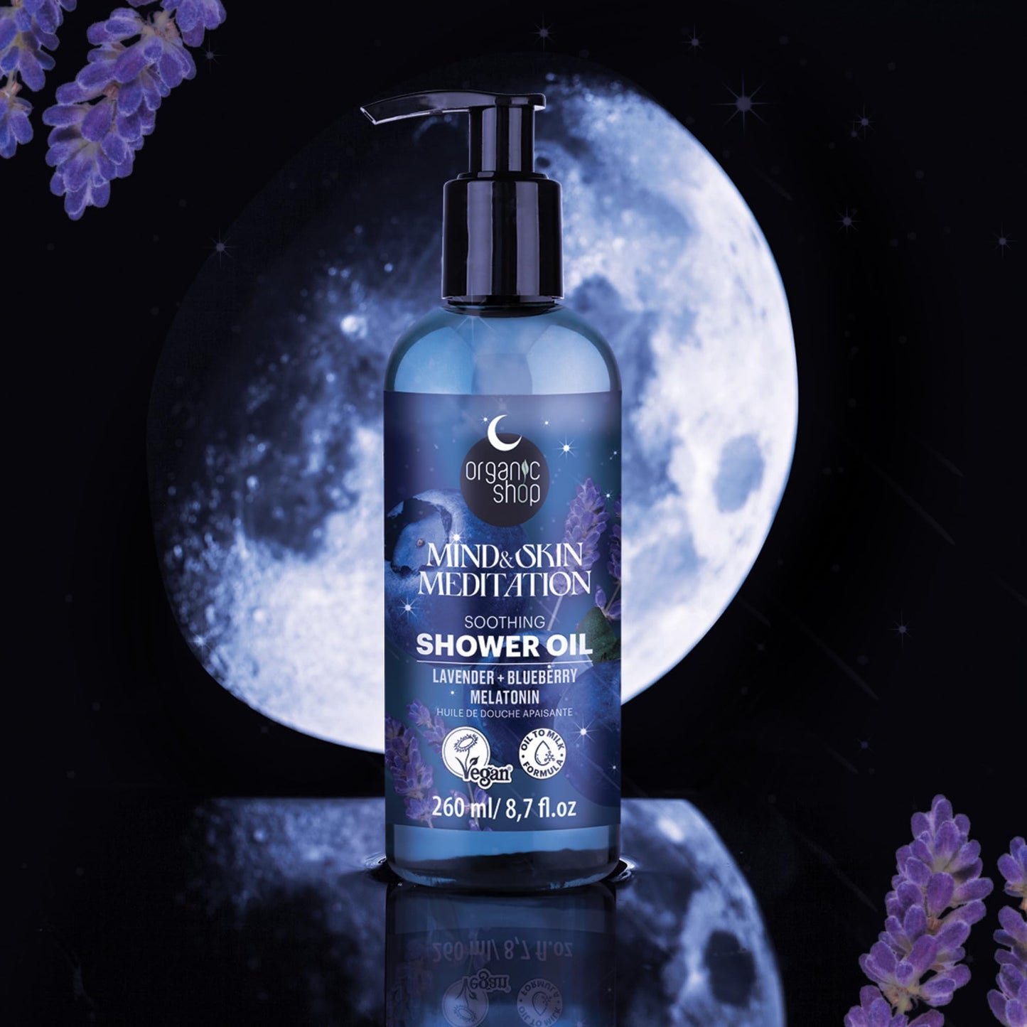 Organic Shop Sleep Collection Soothing Shower Oil 8.79 fl oz Beauty and Personal Care Organic Shop