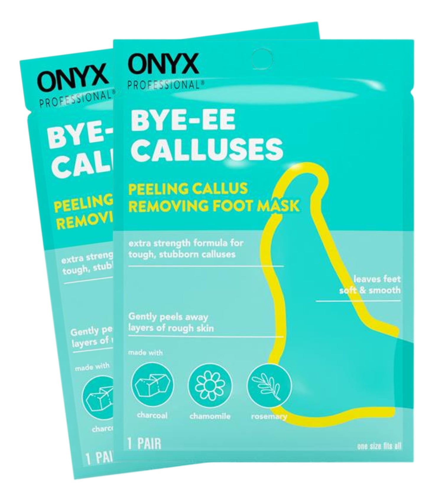 Onyx Professional Foot Peel Mask Callus Remover, 2 pack - Dead Skin Remover, Foot Exfoliator, Cracked Heel Repait, Peeling Callus Removing Foot Mask Beauty & Personal Care Onyx Professional