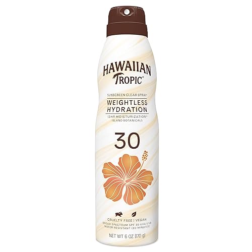 Hawaiian Tropic Sunscreen Silk Hydration Moisturizing Broad Spectrum Sun Care Sunscreen Spray - SPF 30, 6 Ounce Beauty & Personal Care Hawaiian Tropic