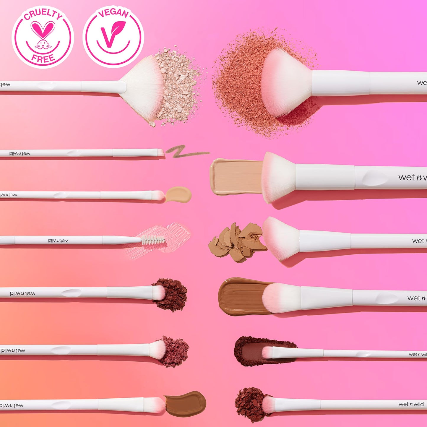 wet n wild Angled brush, Foundation Makeup Blending Brush, Ultra-Thin Precision, Ergonomic Handle Beauty & Personal Care wet n wild