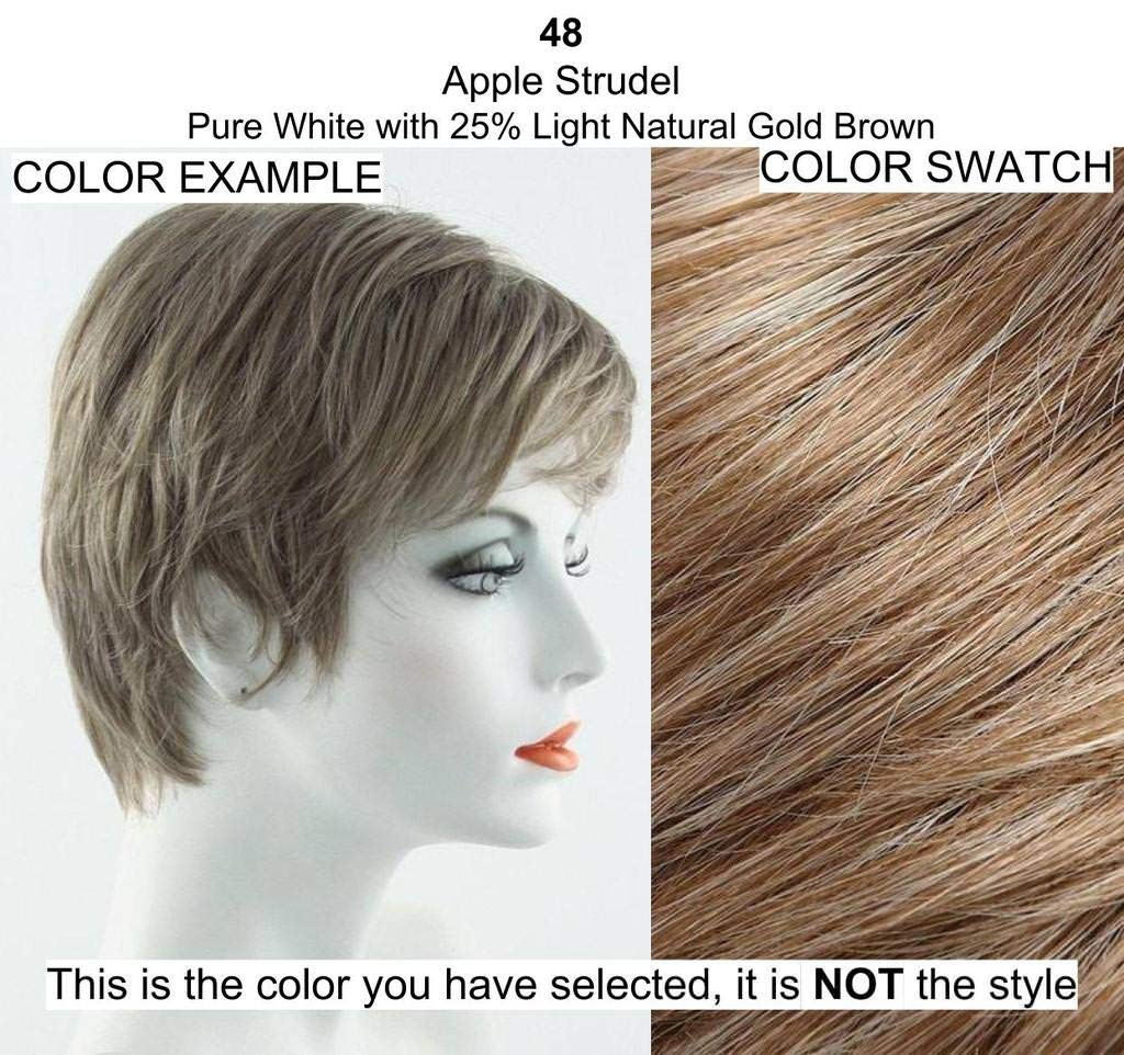 Fun Bun Hair Wrap Color 48 Apple Strudel - Easihair Hairpieces Elastic Band 4" Length UpDo Ponytail Accent Synthetic Fiber Curly Wavy Locks 676a