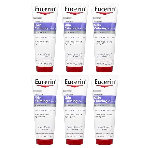 Eucerin Creme Skin Calming 8 Ounce Tube (Fragrance-Free) (236ml) (Pack of 6) Beauty & Personal Care Eucerin