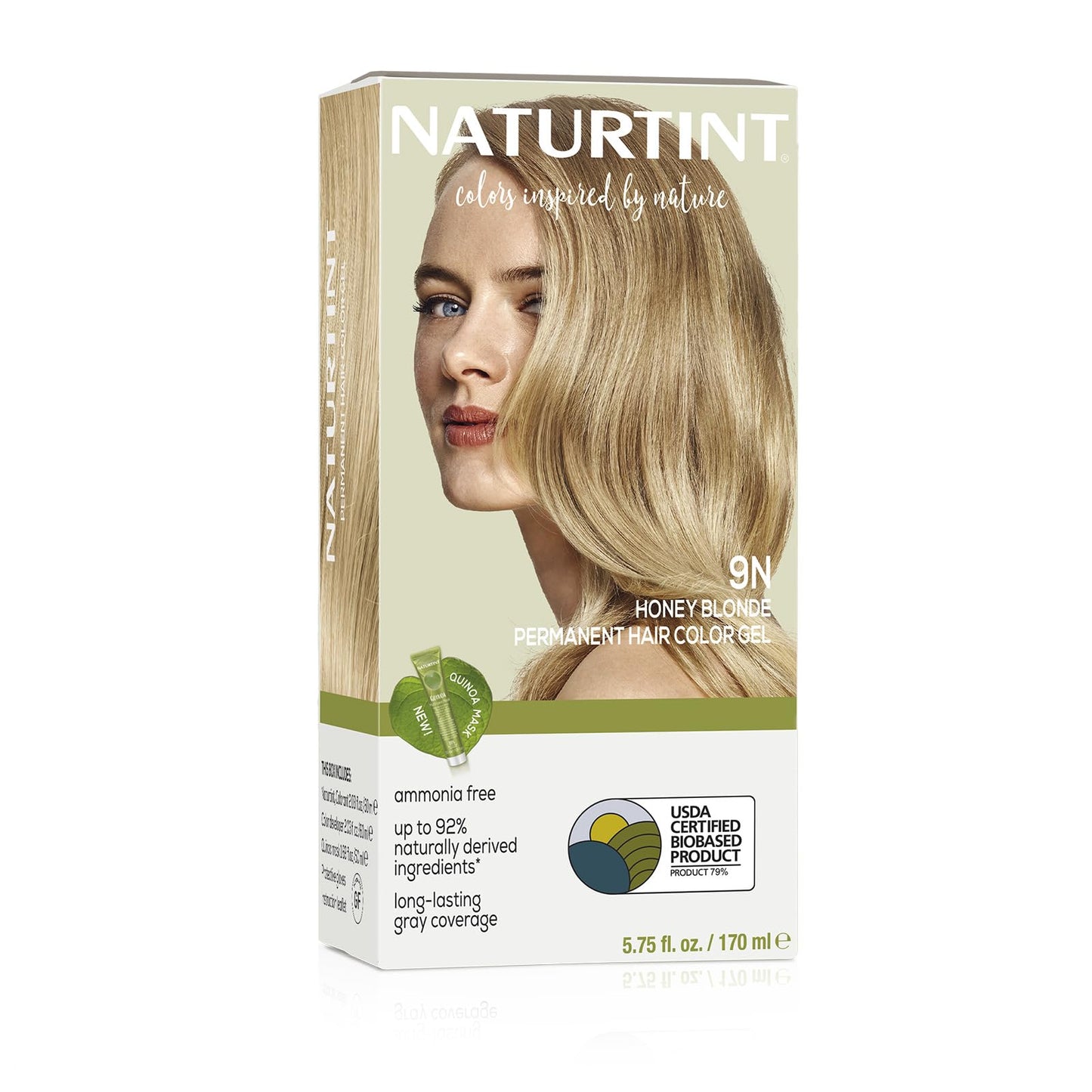 Naturtint Permanent Hair Color, 9N Honey Blonde, Plant Enriched, Ammonia Free, Long Lasting Gray Coverage and Radiante Color, Nourishment Beauty & Personal Care Naturtint