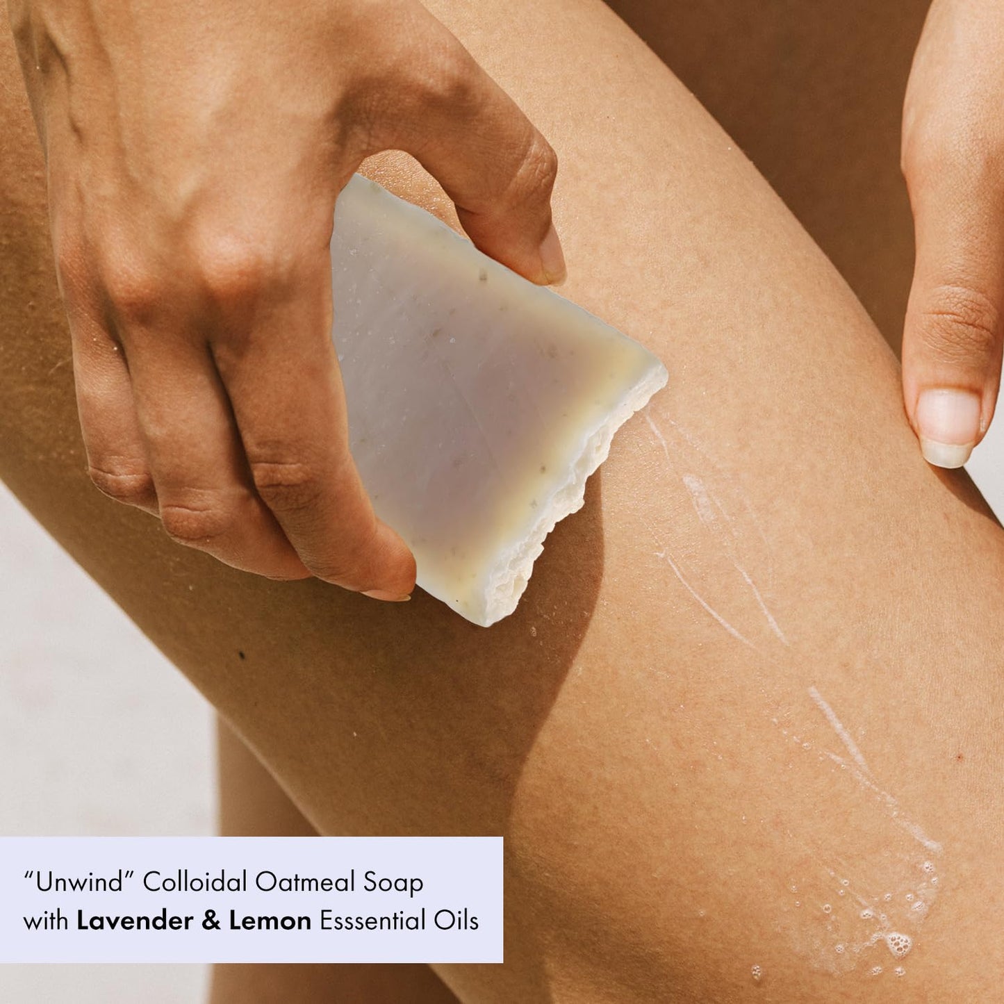 Chatham Unwind Lavender Lemon Oatmeal Moisturizing Soap Bar 5oz for Dry Skin, 100% Natural Ingredients, Shea Butter FREE, and Essential Oils Beauty & Personal Care Chatham Natural Skin Care