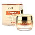 Azure Cosmetics Vitamin C & Collagen Face Moisturizer - Dermatologist Tested, Anti-Aging, Skin Tightening & Brightening, Clean, Cruelty-Free Face Beauty & Personal Care Azure Cosmetics