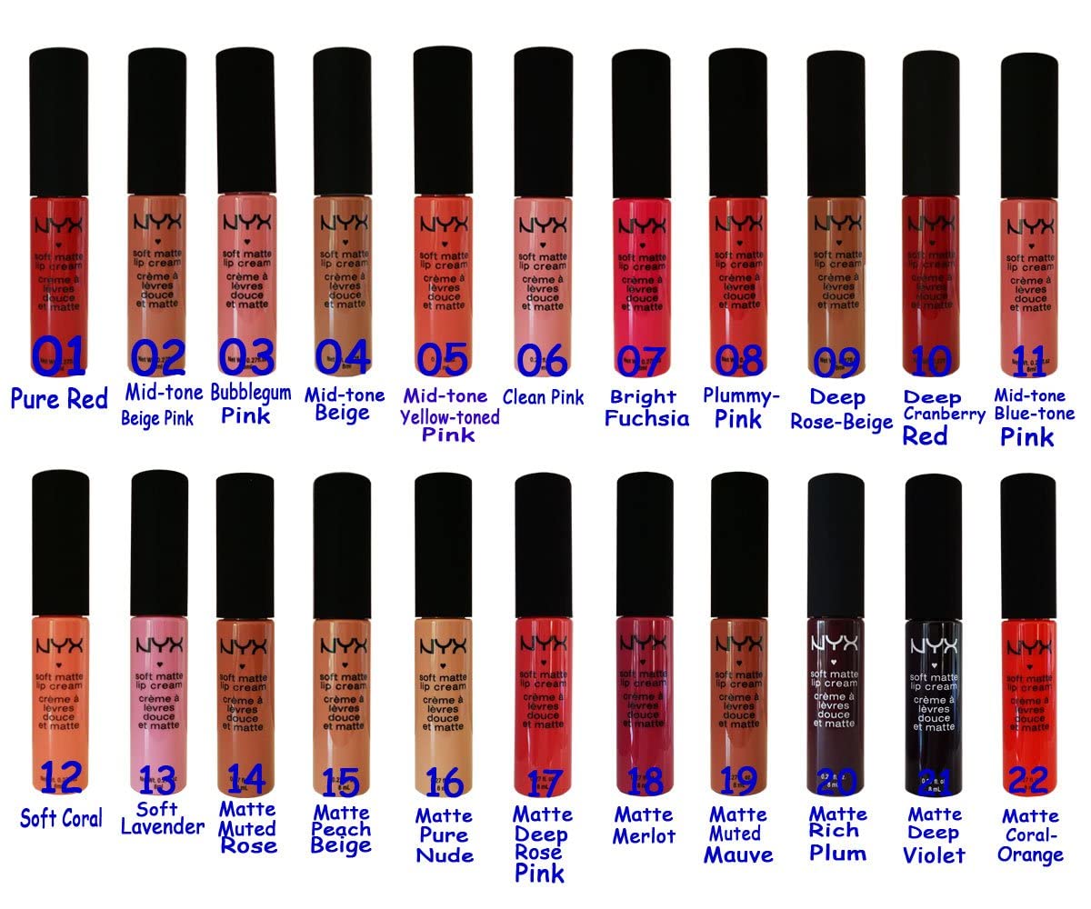 NYX Soft Matte Lip Cream - San Paulo SMLC 08 Plummy Pink 0.27 fl. oz 8 ml Beauty & Personal Care NYX PROFESSIONAL MAKEUP