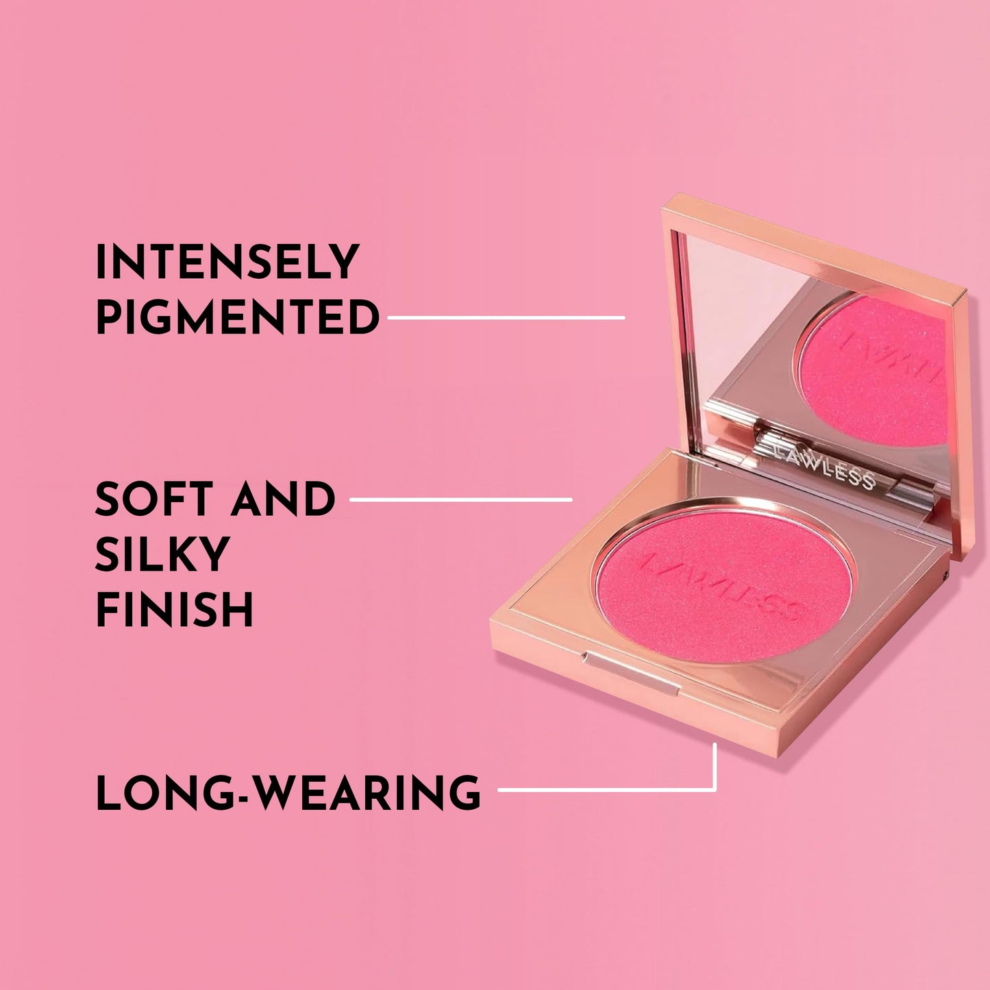 LAWLESS Women's Make Me Blush Talc Free Velvet Blush, Watermelon, Pink, 0.18 Ounce Beauty & Personal Care Lawless