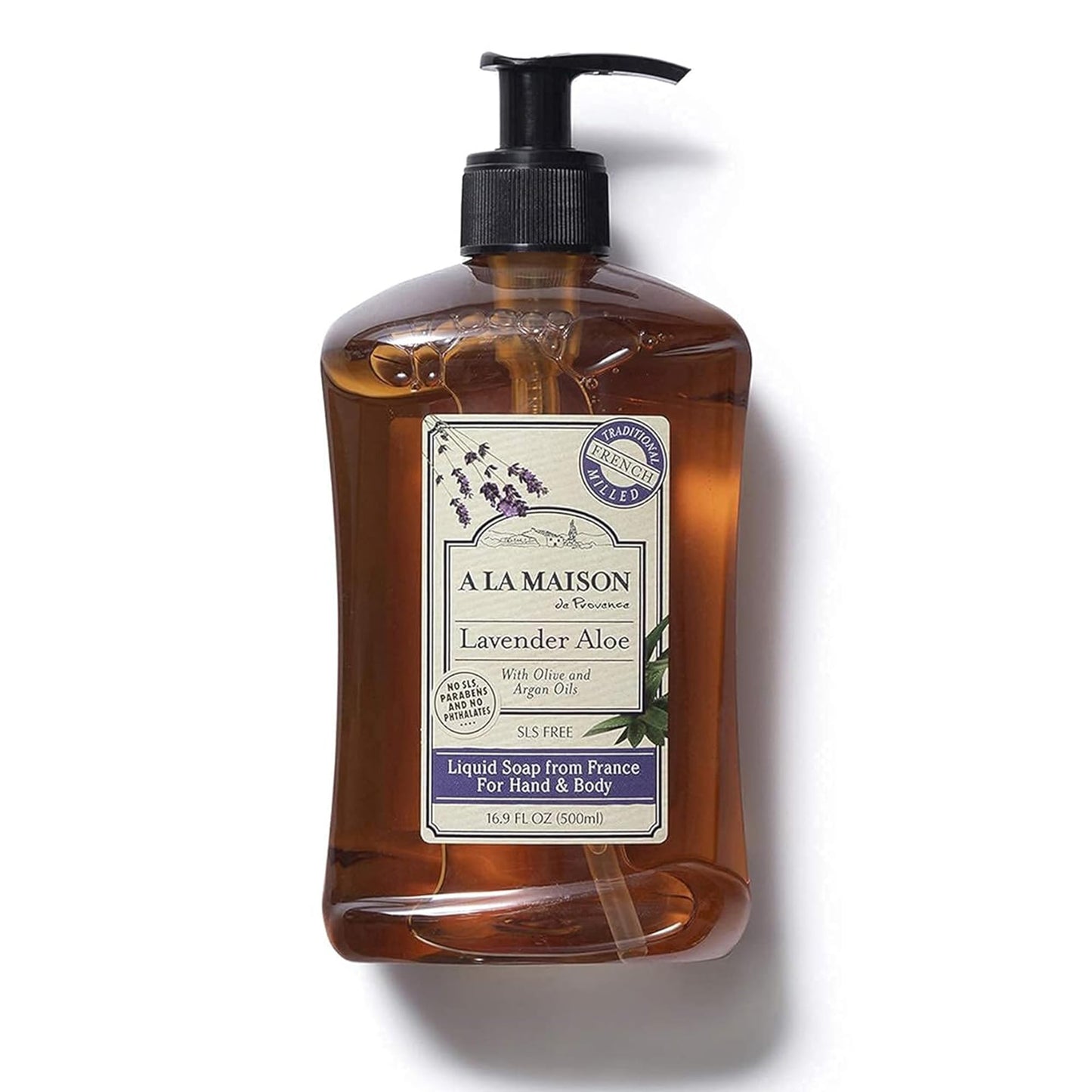 A LA MAISON Lavender Aloe Natural Hand Wash Made with Essential Oils - Biodegradable, Plant-Based, Vegan, Cruelty-Free 16.90 Fl Oz (Pack of 6) Beauty & Personal Care A LA MAISON