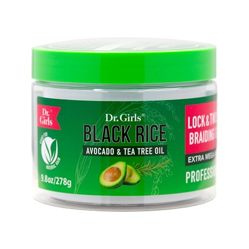Dr Girls Super Grow Loc & Twists Braiding Conditioning Gel/9.8oz/ Extra Mega Hold (Avocado + Tea Tree) Beauty & Personal Care R&B Collection