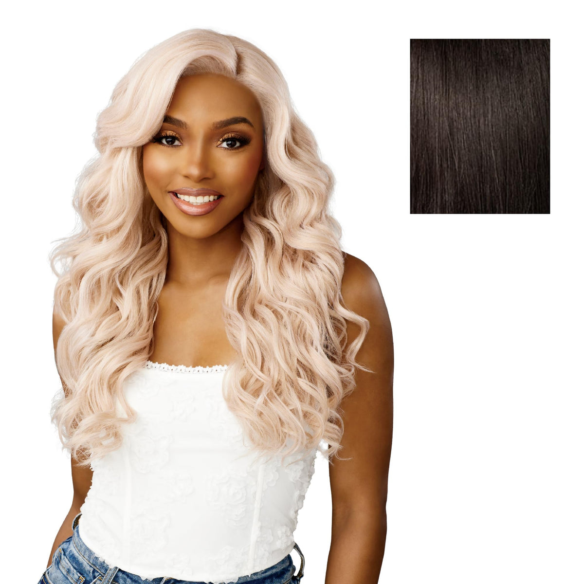 Sensationnel Dashly Lace Front Wig-Unit 56, 2 DARKBROWN