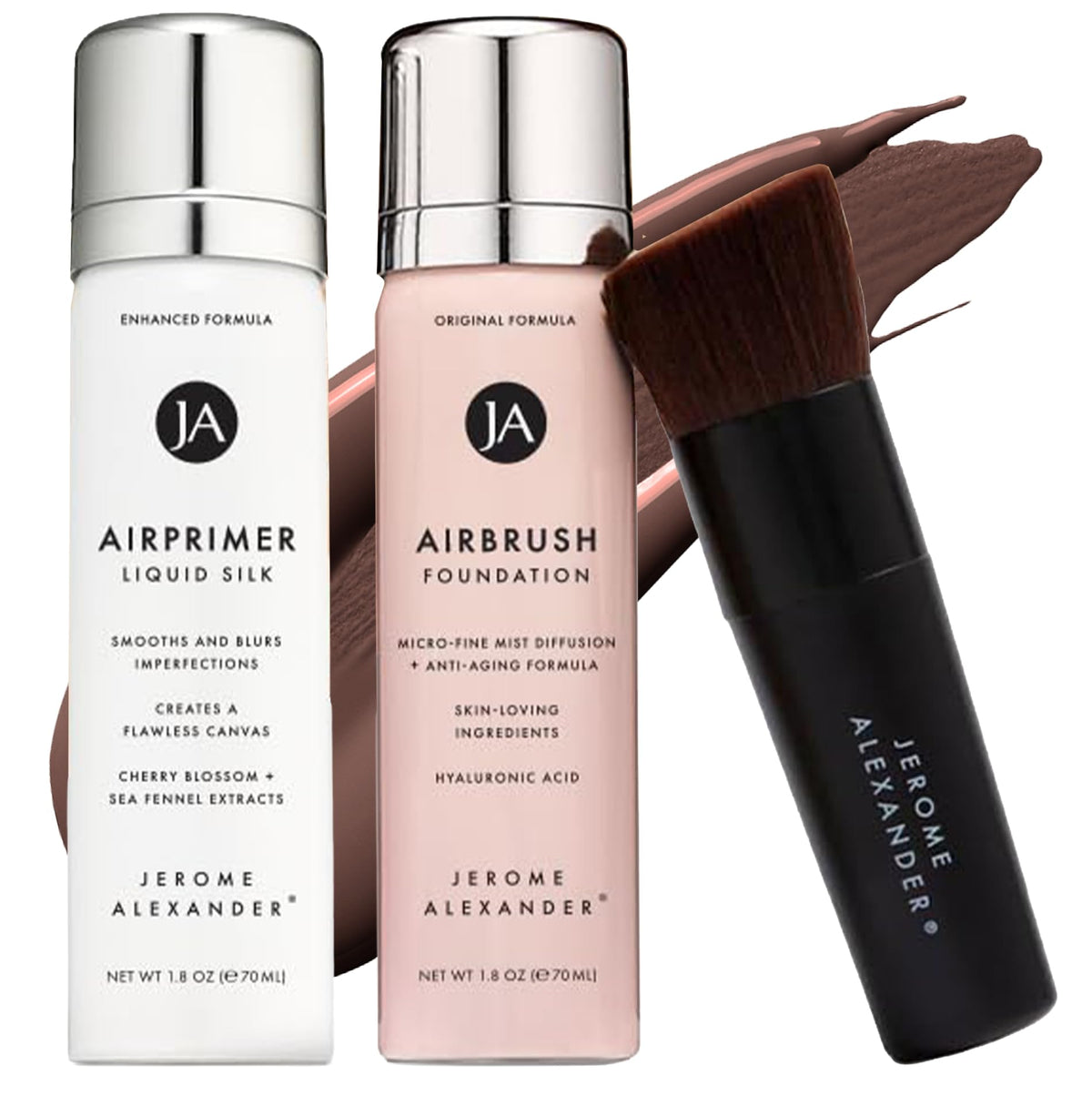 Jerome Alexander Airbrush Foundation & AirPrimer 3pc Set - Cognac
