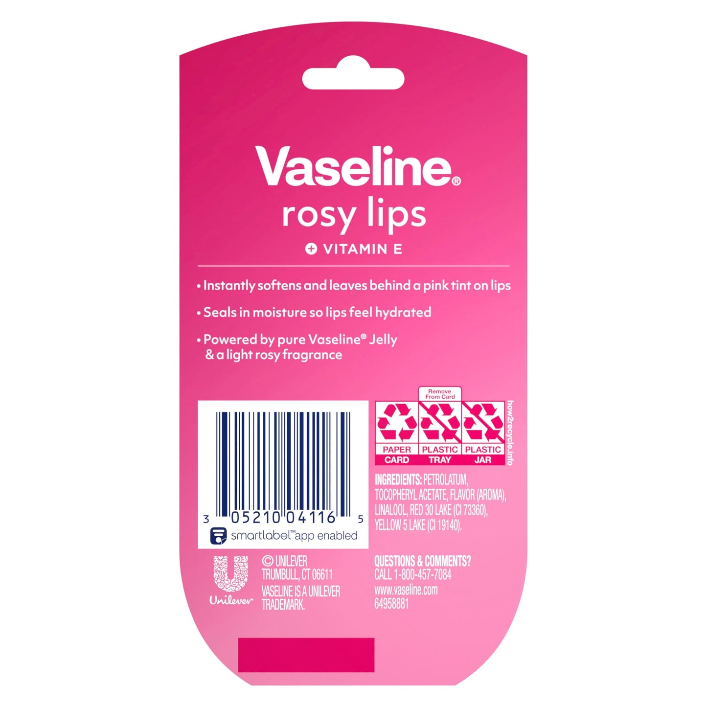 Vaseline Lip Therapy 2 ct Rosy Lips Mini For Dry, Chapped Lips Moisturizing Tinted Lip Balm 0.5 oz Beauty & Personal Care Vaseline